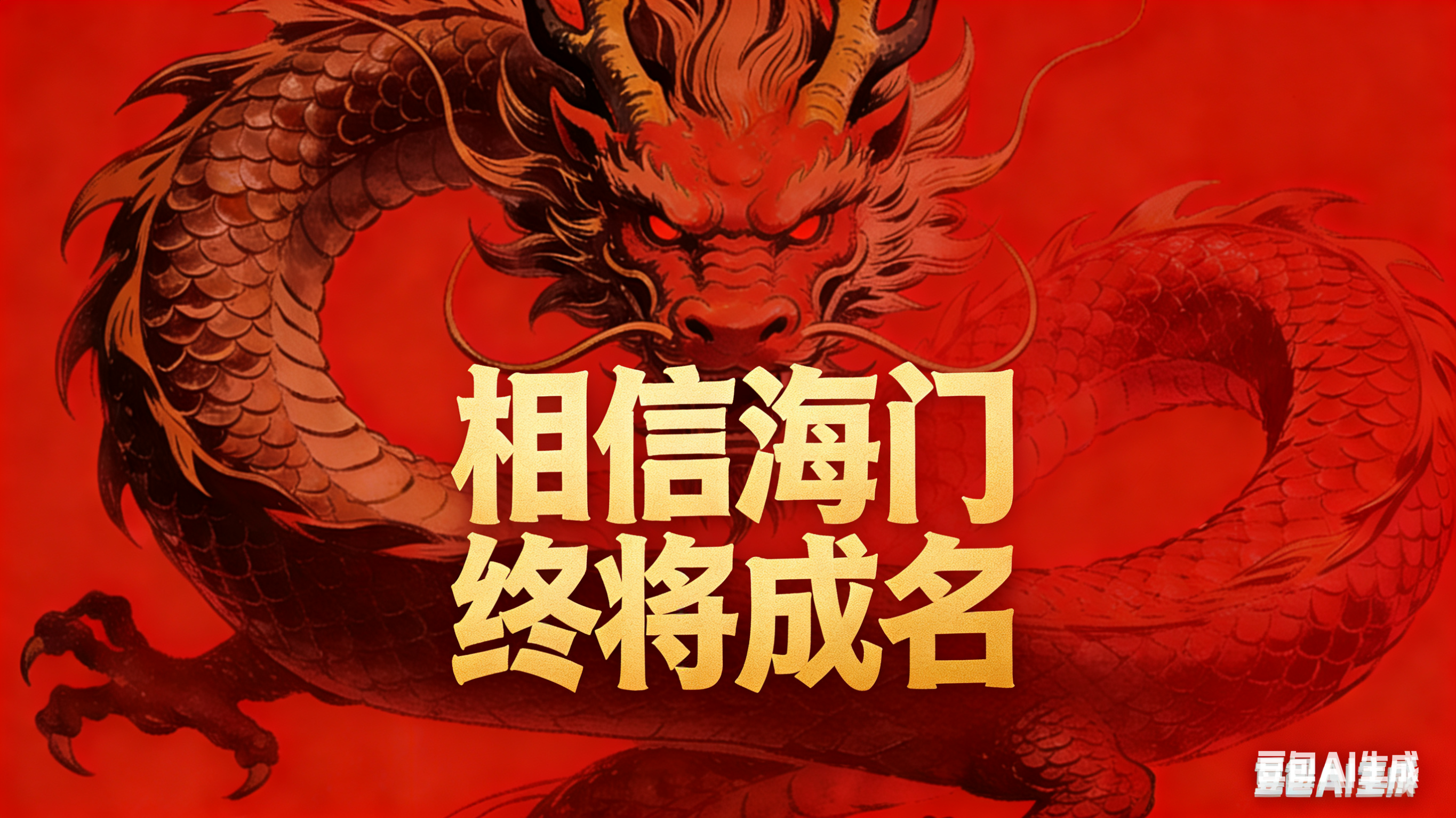 相信海门一定成功